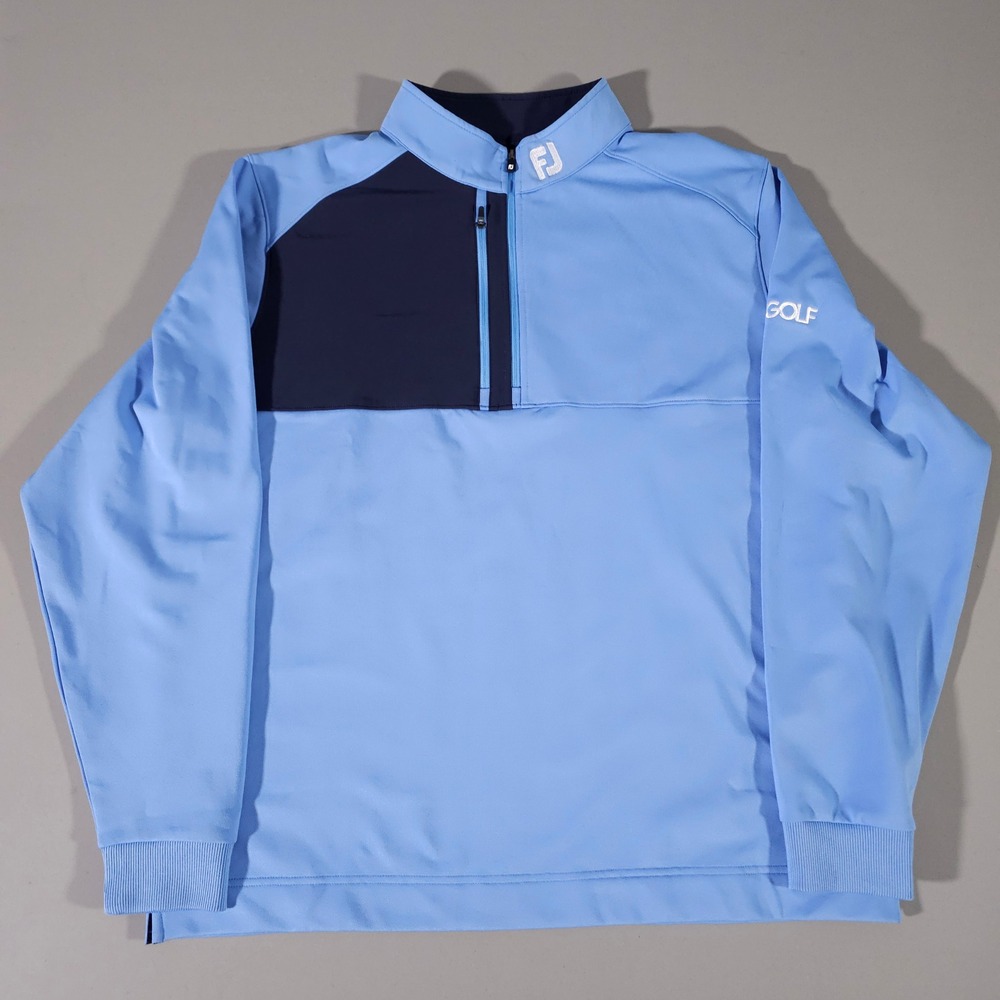 FootJoy 1/4 Zip Pullover Mens XL Blue NBC Golf Embroidered Performance 25207